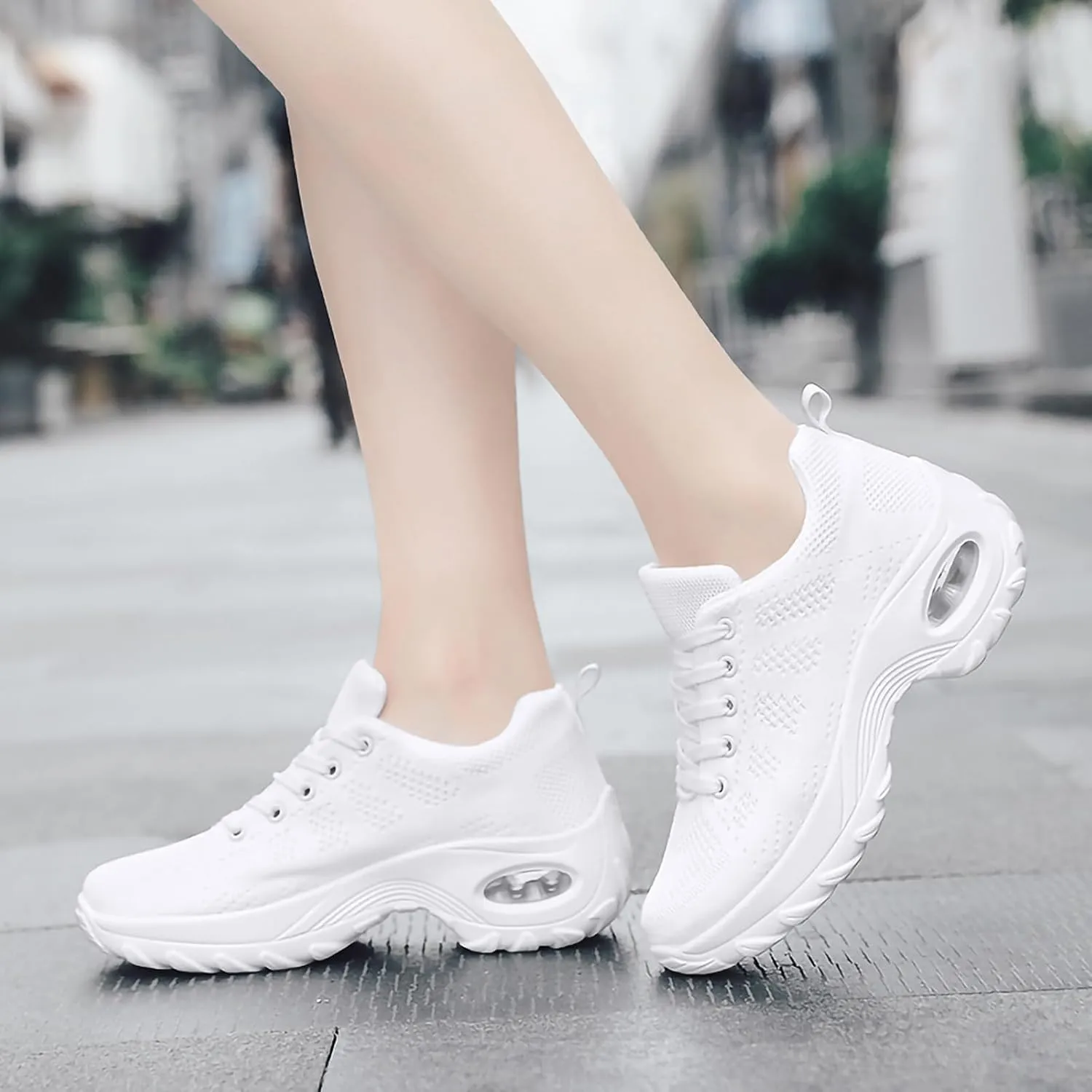 SWDZM Women's Dance Shoes,Breathable Fashion Sneakers,Split-Sole Dance Jazz Shoes,Mesh Outdoor Shoes 729
