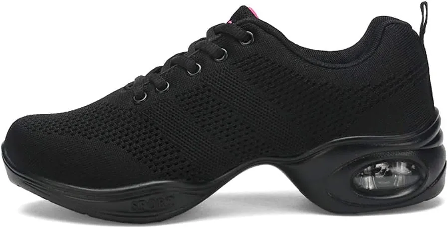 SWDZM Women's Dance Shoes,Breathable Fashion Sneakers,Split-Sole Dance Jazz Shoes,Mesh Outdoor Shoes J706 876