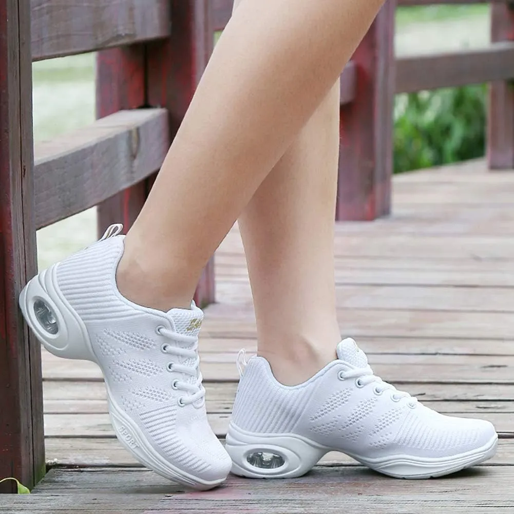 SWDZM Women's Dance Shoes,Breathable Fashion Sneakers,Split-Sole Dance Jazz Shoes,Mesh Outdoor Shoes J706 876