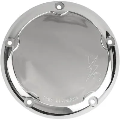 Thrashin Supply Co. Derby Covers, Dished, Polished, Fits 99-18 Big Twin (except 18 FLSB, 16-18 Dressers, 15 FLHTCUL/FLHTKL)