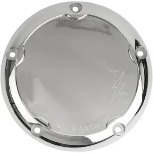 Thrashin Supply Co. Derby Covers, Dished, Polished, Fits 99-18 Big Twin (except 18 FLSB, 16-18 Dressers, 15 FLHTCUL/FLHTKL)