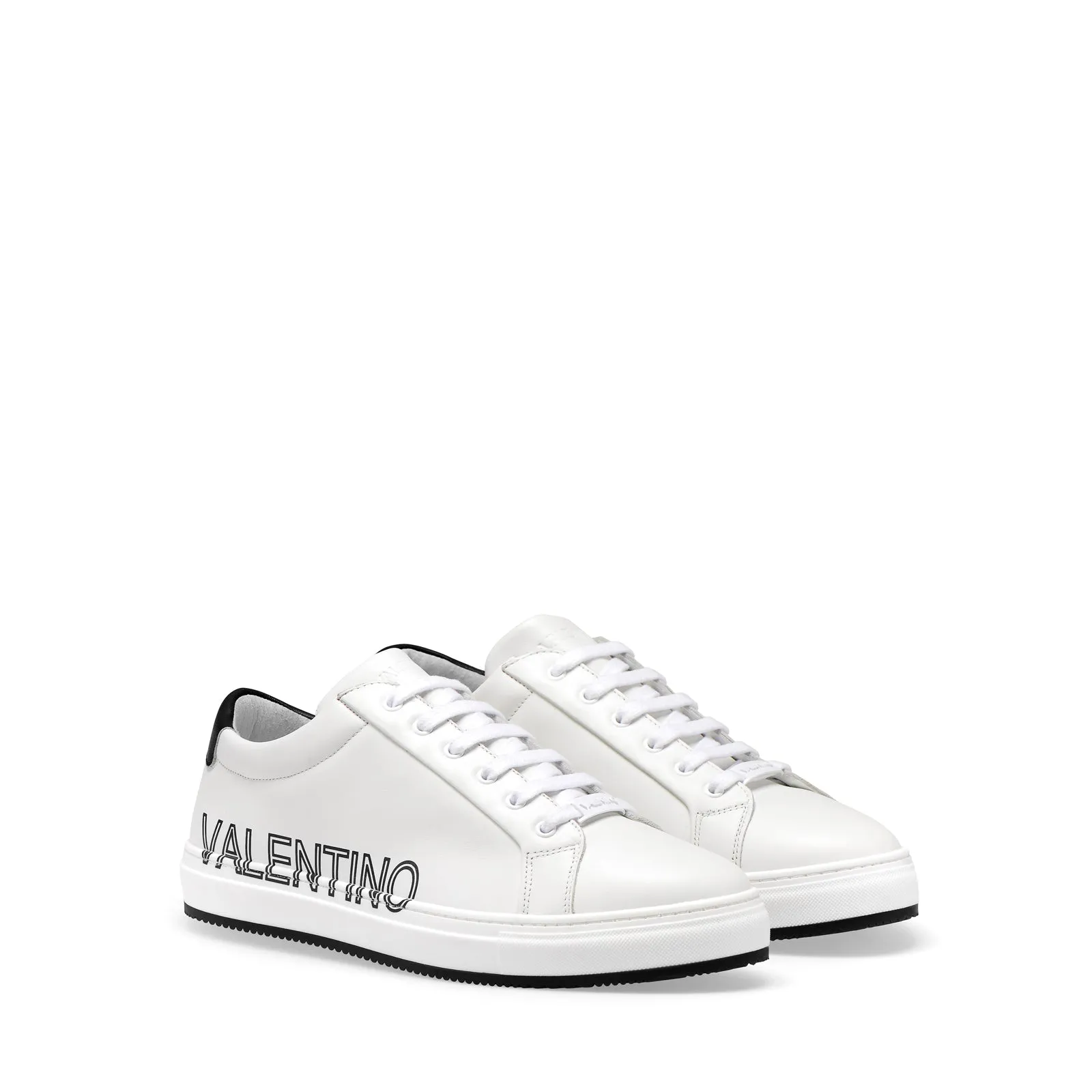 VALENTINO Sneakers Lace-Up with black maxi-logo