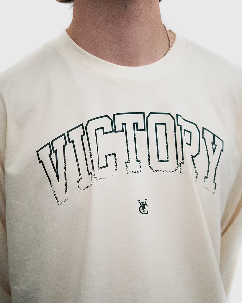 Vic Distressed LS Shirt - Cream