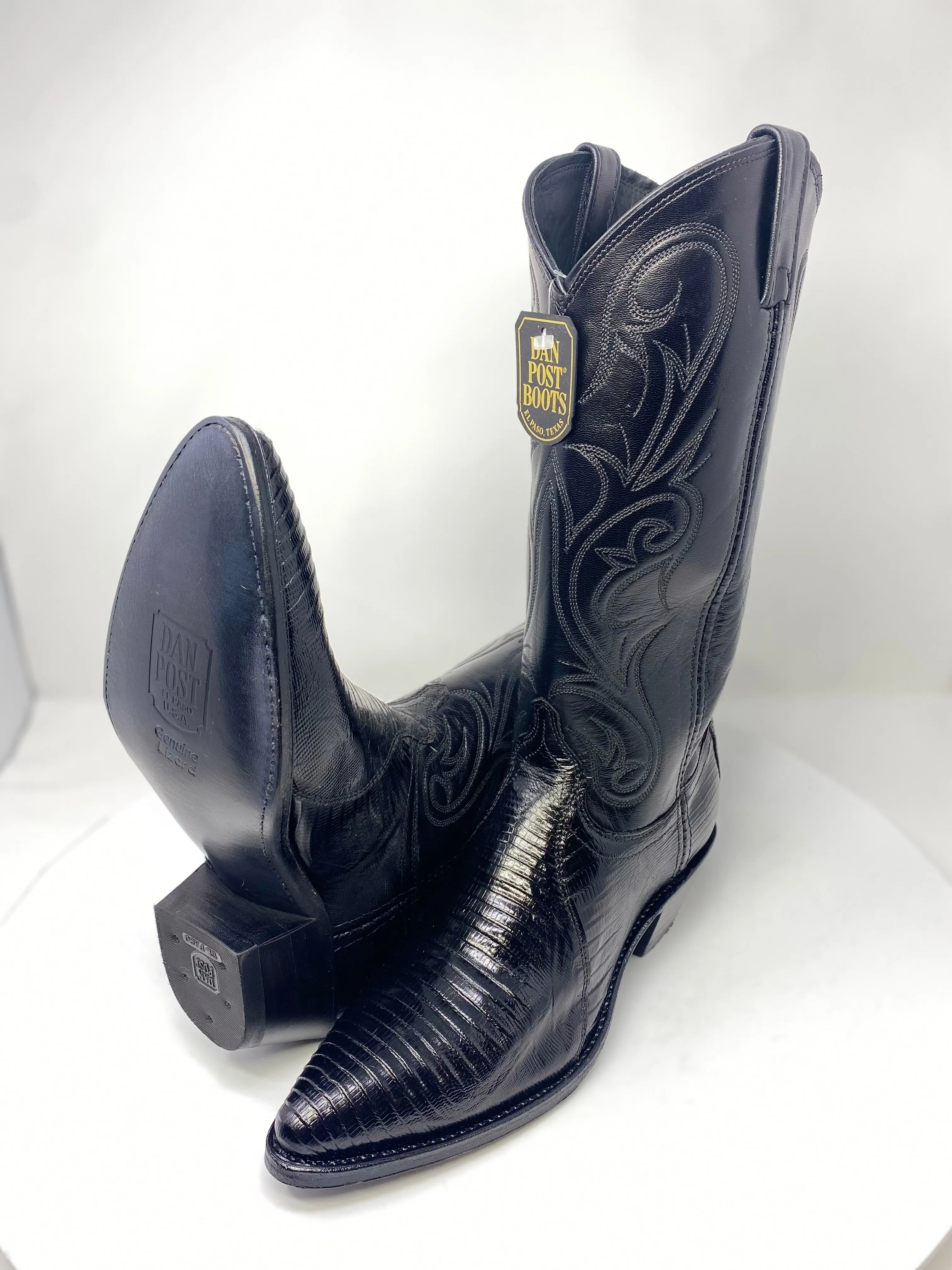 Vintage Dan Post WOMENS Teju Lizzard BootsDP0450J