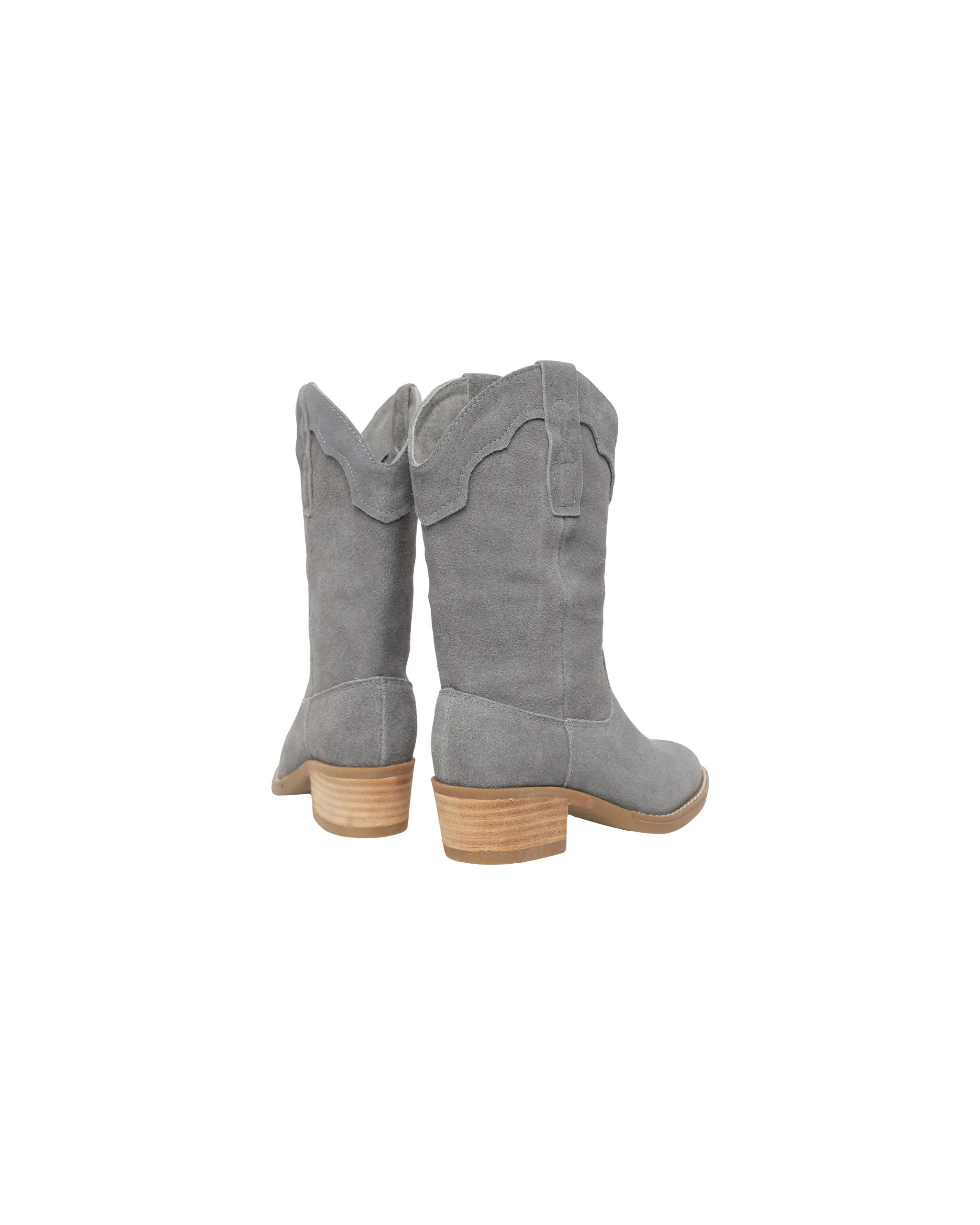Western Boot | Dusty Blue