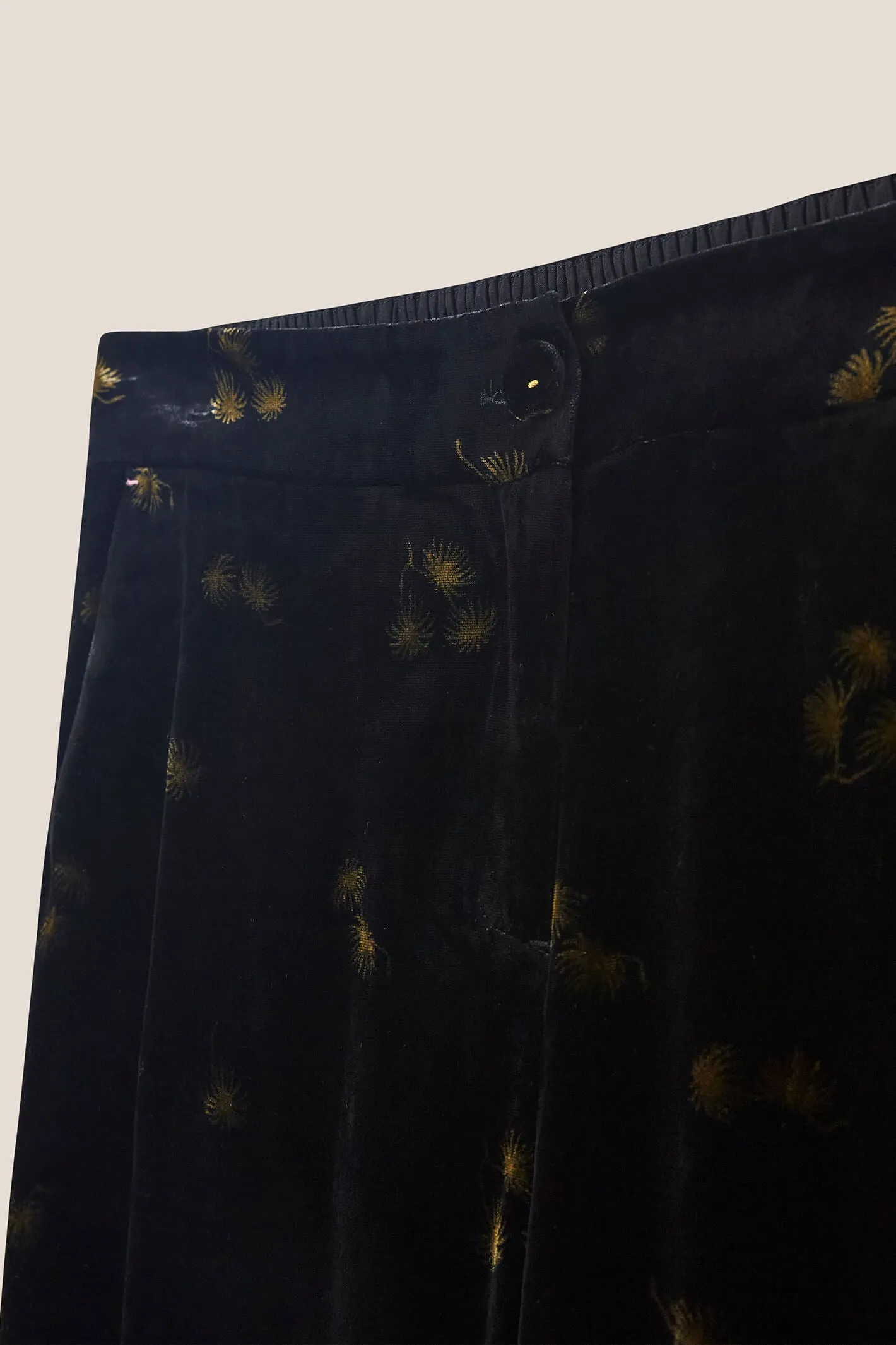 White Stuff 437409 Belle Grey Multi Velvet Trouser