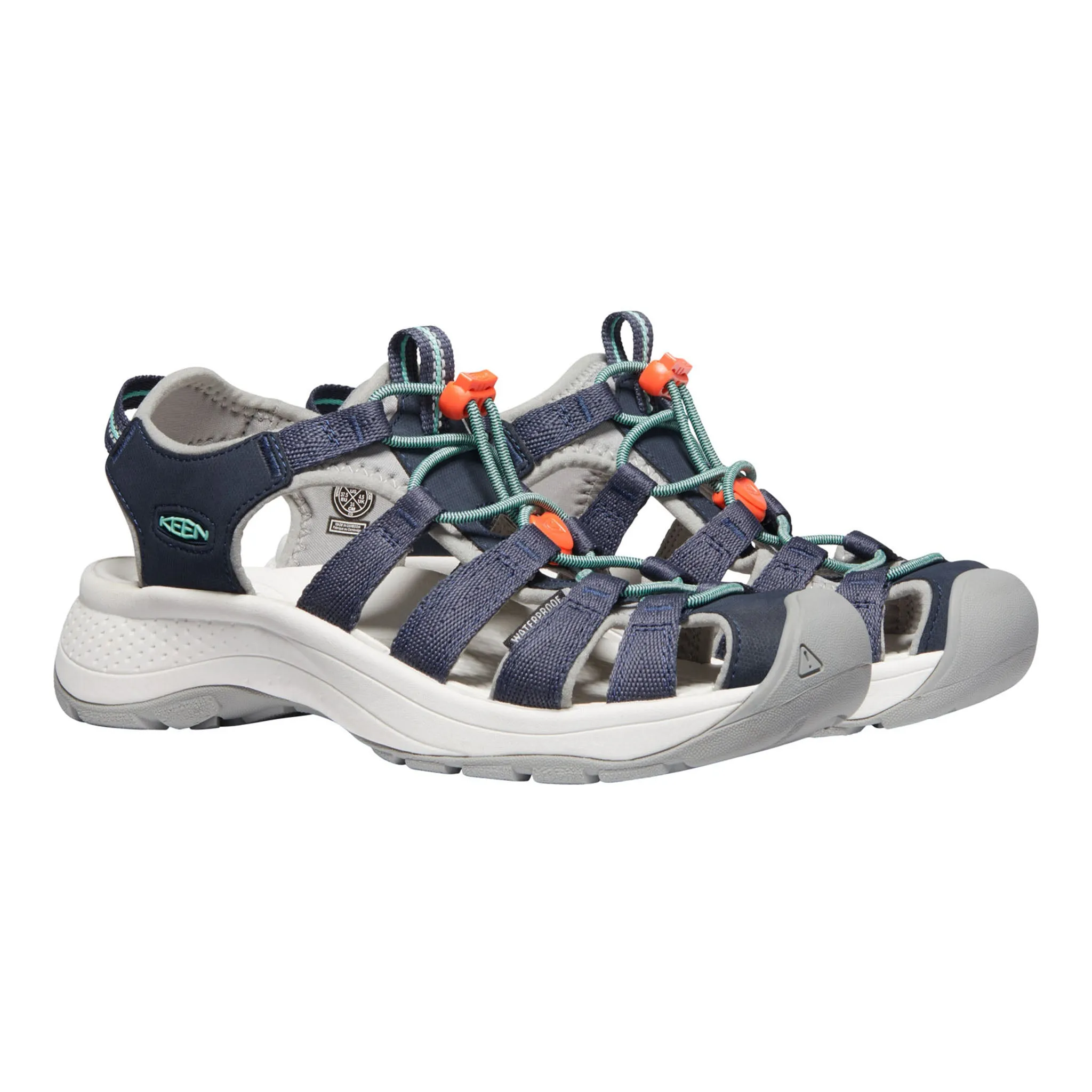 Women's Astoria West Sandal Navy Beveled Glass