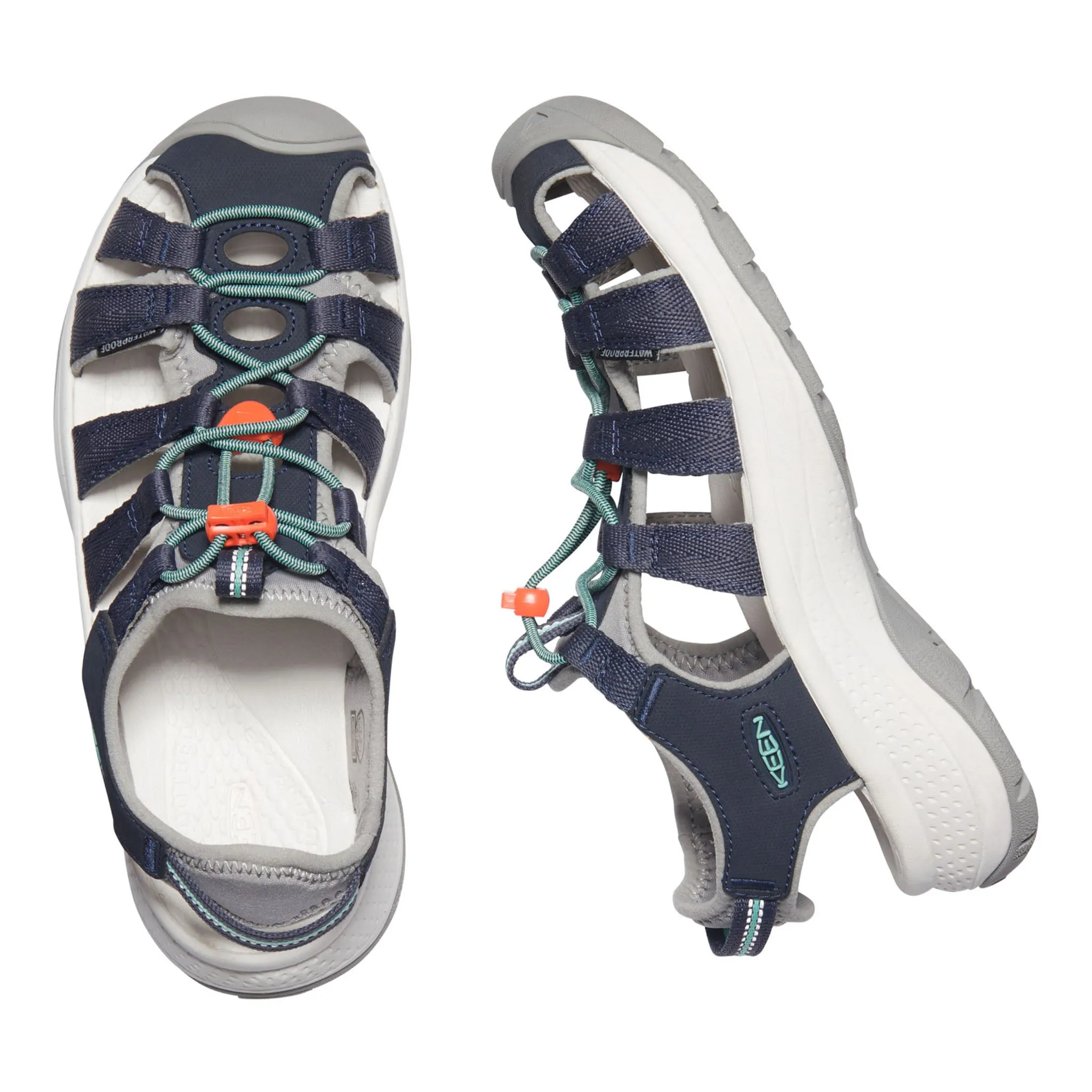 Women's Astoria West Sandal Navy Beveled Glass