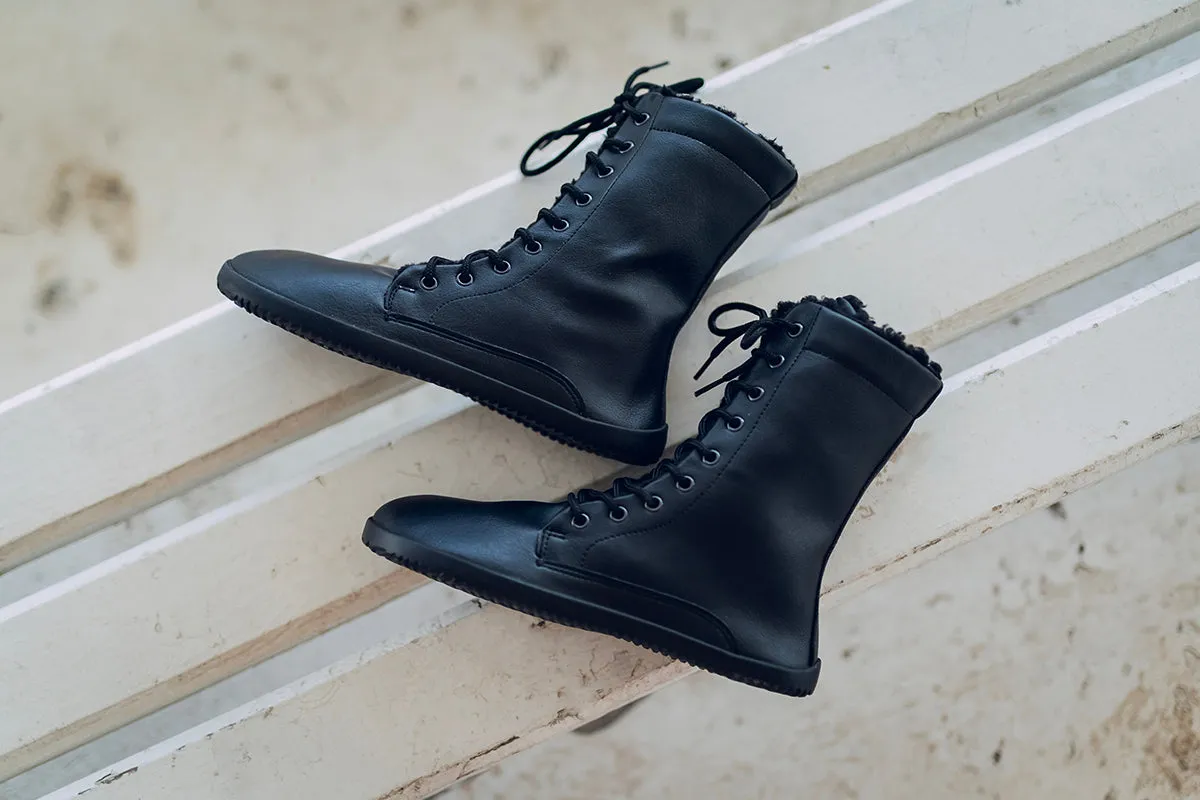 Women’s Jaya Winter Comfort Zip-up Boots – All Black