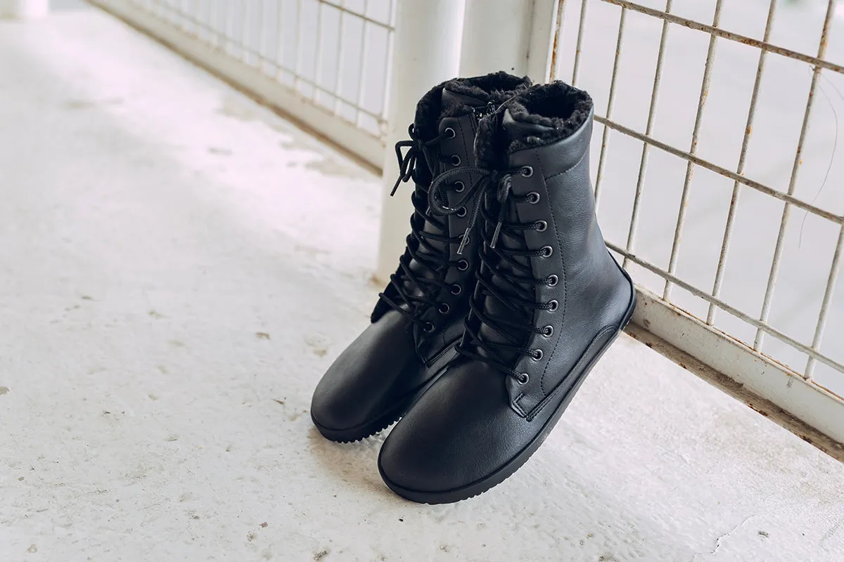 Women’s Jaya Winter Comfort Zip-up Boots – All Black