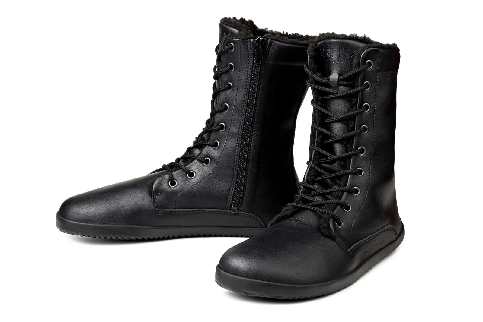 Women’s Jaya Winter Comfort Zip-up Boots – All Black