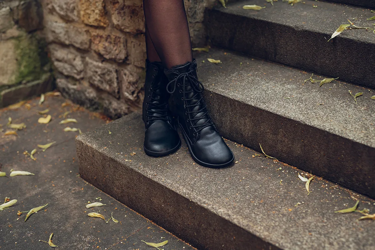 Women’s Jaya Winter Comfort Zip-up Boots – All Black